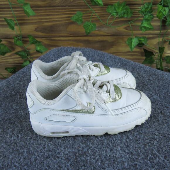 Nike Unisex Sneaker Air Max Sz T 10 Medium White Synthetic Lace Up - Picture 3 of 6